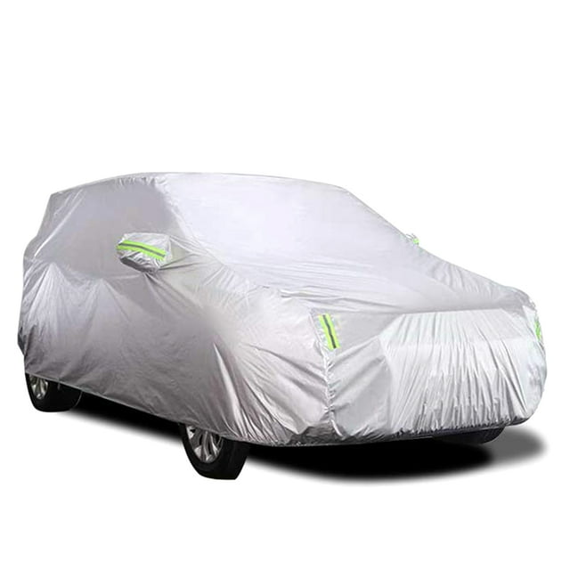 Housse de Voiture Housses Intégrales pour Berline avec Bande Réfléchissante Protection Solaire Anti-Poussière Résistante aux Rayures Universelle TG