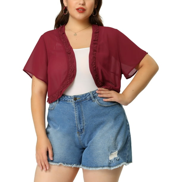 Sheer red deals cardigan