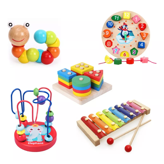 Juguetes De Estimulación Temprana Para Niños, 5 Uds.