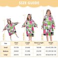 thumbnail image 4 of FORMRS Wearable Blanket Hoodie with Sleeves for Kids Cozy Flannel Sweatshirt, Abstract Geometric, 4 of 7