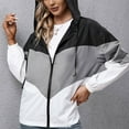 thumbnail image 2 of Vedolay Anoraks for Women Female Casual Style Jacket Light Jacket 2023 Grey,S, 2 of 4