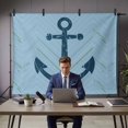 thumbnail image 5 of Light Blue Nautical Anchor Photography Backdrop 7x5FT, Coastal Lines Vintage Mottled Texture Photo Backdrops, Background for Photography Studio Photo Studio Background, Back Drop for Photoshoot, 5 of 9