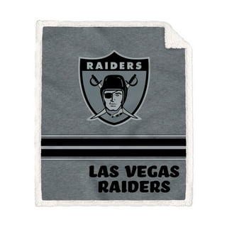 Nfl Las Vegas Raiders Legacy Script Sherpa Flannel Fleece Blanket