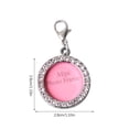 thumbnail image 3 of Xihbxyly En venta Colgante de diamantes para mascotas hecho a mano, collar con nombre escribible, accesorios, colgante de placa de identificación para perro, 3 of 3