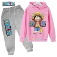 thumbnail image 1 of Sudadera con capucha de Anime de una pieza para niños, jersey de Luffy, sudadera con capucha de gran tamaño, abrigo de Hip Hop, ropa para niños, novedad, 1 of 1