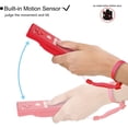 thumbnail image 3 of Manette Wii Compatible avec Nintend Wii, Wii U avec Motion Plus, 1 Paquet Télécommande Wii et Manette Nunchuck avec Étui en Silicone et Dragonne (Rouge), 3 of 6