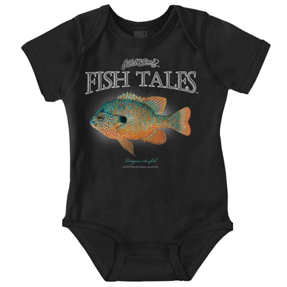Gill McFinn Fisherman Sunfish Fishing Romper Boys or Girls Infant Baby Brisco Brands 12M