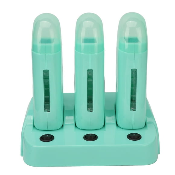 Hair Removal Wax Heater,3pcs Roll On Depilatory Electric Roll Wax Heater Roll On Wax Warmer Built for Precision