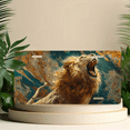thumbnail image 6 of 1 Pcs License Plate Covers & Frames, Roaring Lion For Decorative Front, Waterproof For Decoration Aluminum License Plate Covers & Frames Cover For Men Women, 12" X 6", 6 of 7