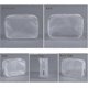 thumbnail image 3 of 5-Pack Clear Plastic Zipper Toiletry Bag Tsa Approved Toiletry Bag Portable Cosmetic Makeup Bag For Vacation, Bathroom And Organizing (Small - SNNGV, 3 of 5