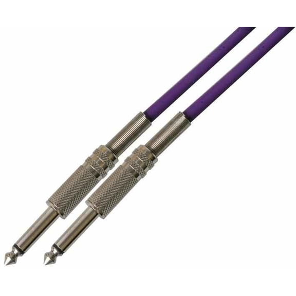PULSE - 6.35mm (1/4") Mono Jack to Jack Guitar Lead, 5m Purple