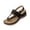 Black, variant on Women's Wedge Sandals Adjustable Buckle Open Toe Slingback Shoes Summer Comfortable Walking Orthopedic Sandals
