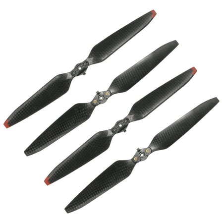 Image of 4 Pcs Low Noise Propellers 9.4 Inch Black Drone Blades Red Edge Propeller Replacement
