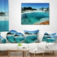 thumbnail image 3 of Designart Fantastic Blue Yellowstone Lake - Landscape Wall Throw Pillow - 16x16, 3 of 4
