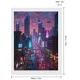 thumbnail image 2 of Diamond Art Kits for Adults, Cityscape Evening Traffic Skyline Drones 5D Diamond Painting Kits for Adults Beginners, DIY Full Drill Diamond Painting, Gem Art and Crafts 12x16, 2 of 7