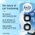 thumbnail image 3 of Febreze AUTO Air Freshener, Odor-Fighting Automotive Vent Clip, Laundry Fresh Scent, 4 Count, 3 of 3