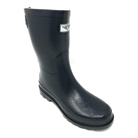 

Forever Young Women s Solid Color With Back Mock Zipper Rain Boots