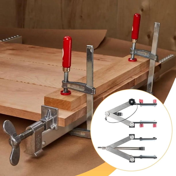 Abrazadera de presión de 4 vías para paneles de carpintería, pinza de fijación para paneles, práctica, portátil, profesional, multifuncional, para