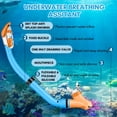 thumbnail image 4 of Set de Equipo de Snorkel HiiPeak para Niños de 6 a 14 Años - Azul-Naranja, 4 of 8