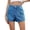 Blue, variant on BLVB Women Stretchy Jean Shorts High Waisted Denim Shorts for Women Summer Cargo Shorts with Pockets