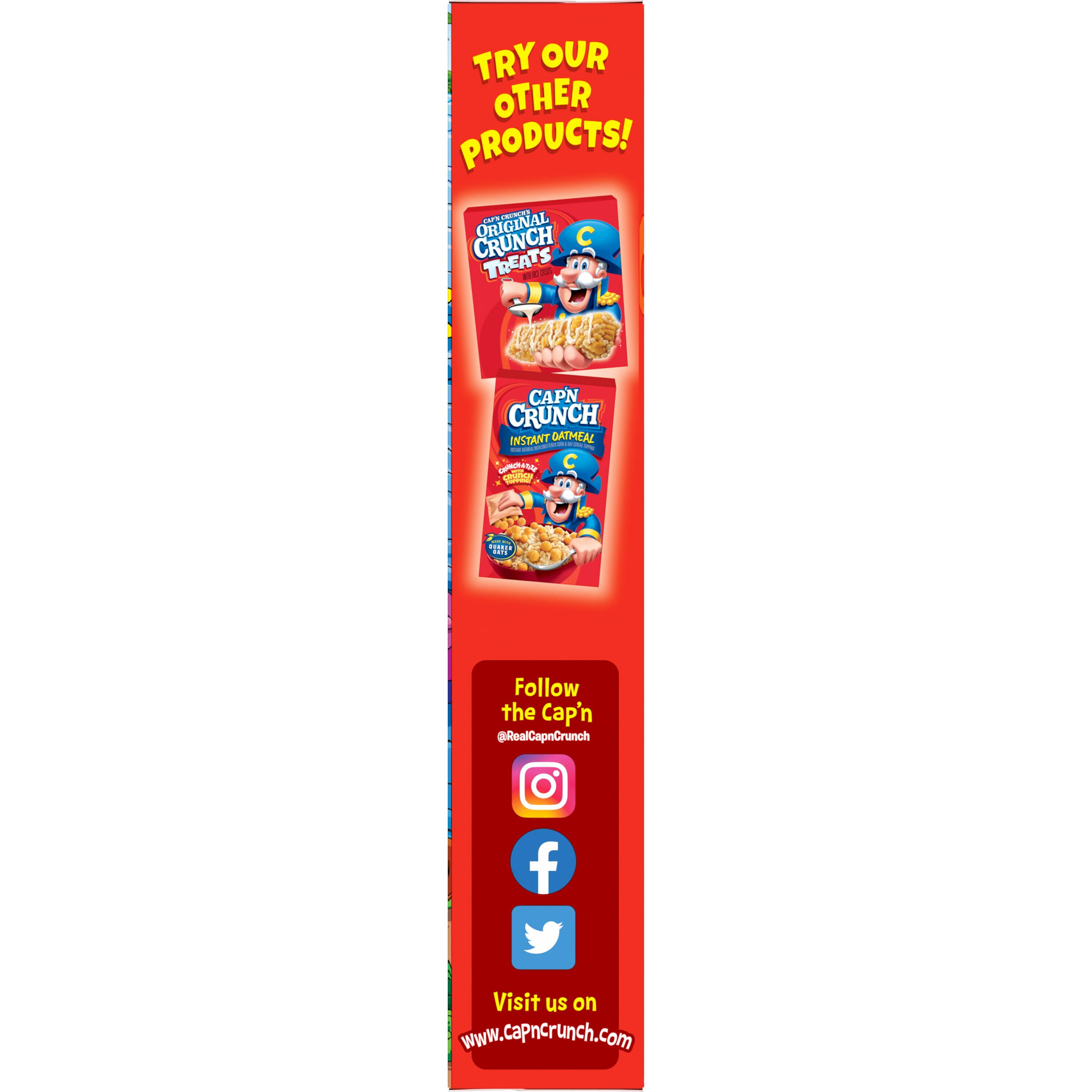 (14 pack) Cap'n Crunch Sweetened Corn & Oat Crunchy Cereal, 12.6 oz. Single box
