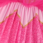 Jurebecia Princess Dress up Clothes for Girls Princess Costume Toddler Kids Birthday Fancy Party Halloween 3-4 Years