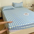 thumbnail image 1 of Fitted Sheet for Double Bed - Non-Slip Mattress Protection, Soft Polyester Fabric, All-Inclusive Bed Cover, Ultimate Sleep Support, JKODE, 1 of 9
