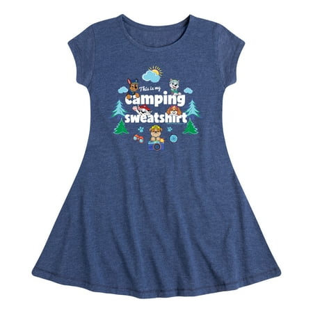 

Paw Patrol - This Is My Camping Sweatshirt - Toddler And Youth Girls Fit And Flare Dress