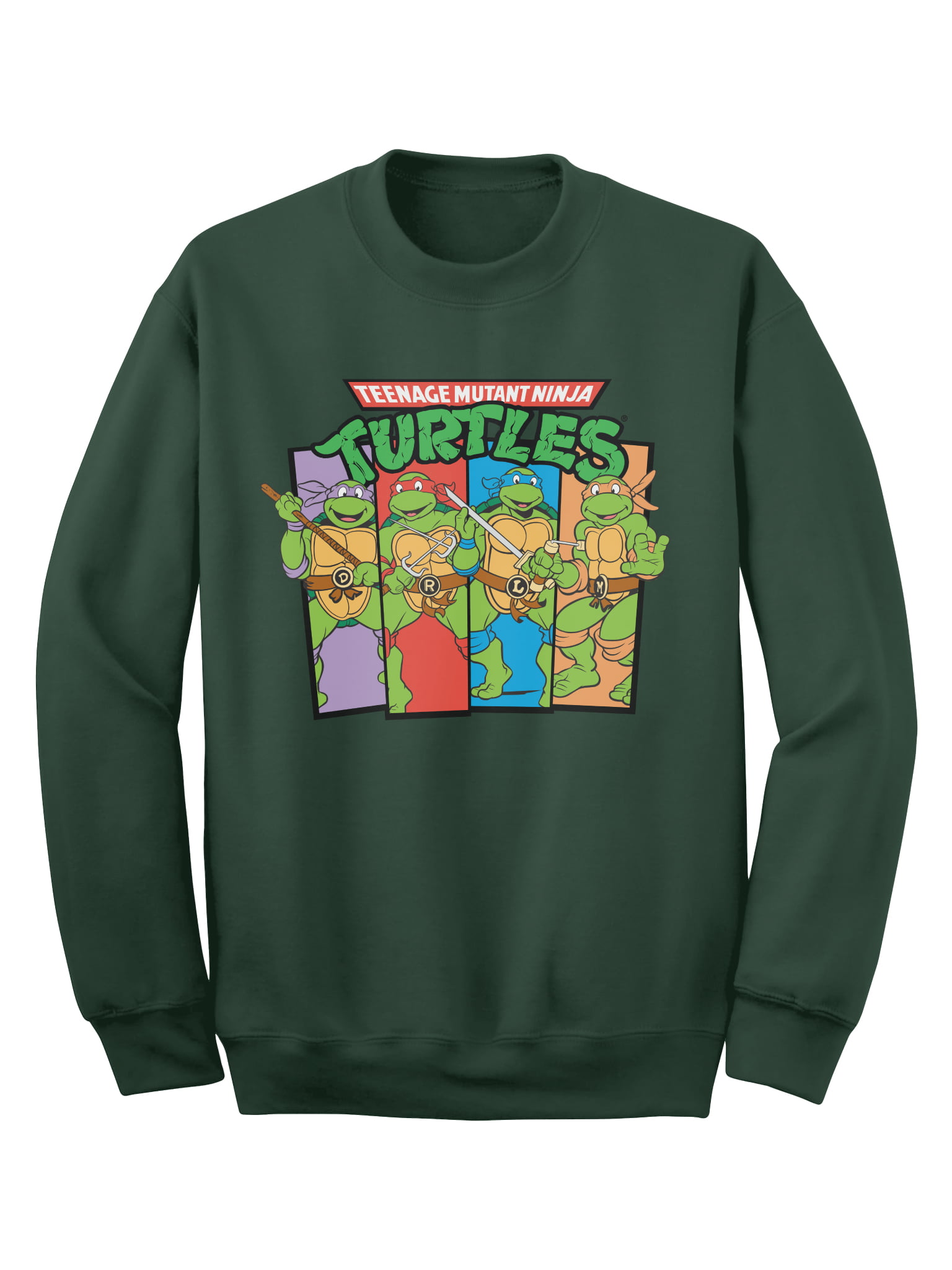 Teenage Mutant Ninja Turtles Cotton Leisure and Comfort Crew Neck Long Sleeve Graphic T-Shirt for Boys Girls