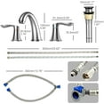 thumbnail image 7 of Bathroom Faucets for Sink 3 Hole, Faucet for Bathroom Sink, Widespread Bathroom Sink Faucet with Pop-up Drain and Supply Lines, for Bathroom Sink Vanity RV Farmhouse Sink, 7 of 7