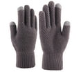 thumbnail image 2 of pxiakgy gloves for women knitted winter fall warm thickened gloves and men's woolen gloves grey + one size, 2 of 5