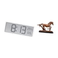 thumbnail image 5 of Digital Wall Clock Horse Figurine Resin Ornament Large Display for Living Room Office Home Decor, 5 of 8
