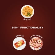 Ninja 4-Qt Air Fryer, 3 Functions, Air Fry, Reheat, and Dehydrate, Dishwasher Safe, Non-Stick, AF100WM Black