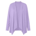 thumbnail image 6 of Stamzod Women's Plus Size Cardigan Open Front Lightweight Long Sleeve Cardigan Sweaters Fall Fashion 2026 Cardigans Purple C XXXXL, 6 of 8