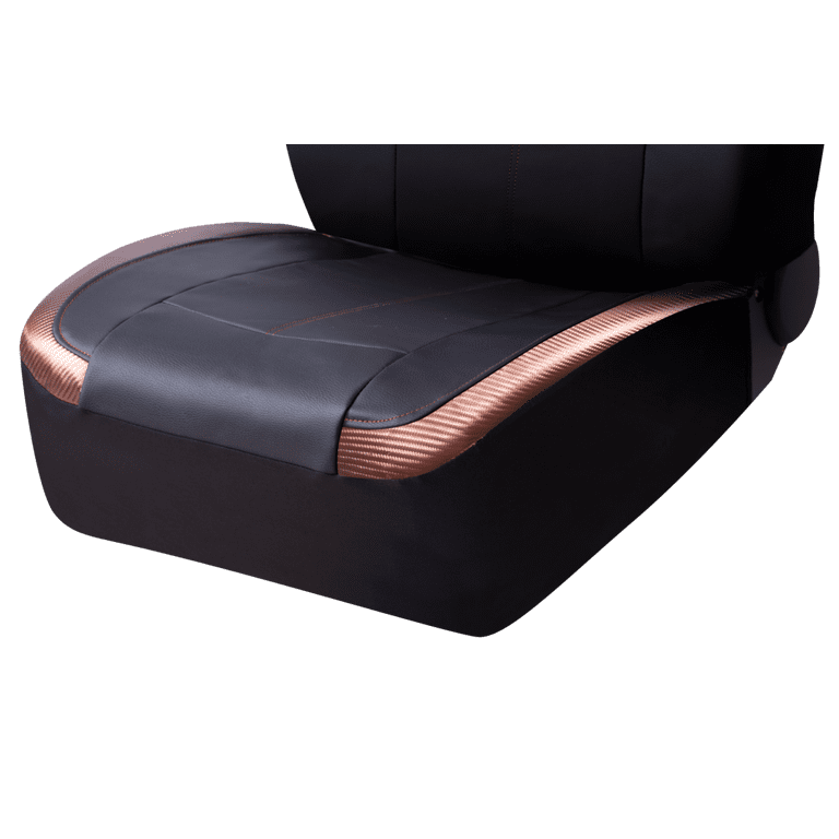 Auto Drive Faux Copper Leather Seat Covers, 2-Piece photo 7