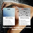 thumbnail image 7 of 56"-60"W x 70"H Sliding Shower Door, Frameless Shower Door with Premium 5/16"(8mm) Thick Tempered Glass, Brushed Nickel Finished and Towel Bar, Water Repellent Shower Glass Door for Bathroom, 7 of 7