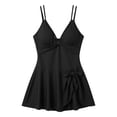 thumbnail image 4 of XEGLSBU 1 Piece Swimsuit Women with Skirt and Sleeves Elegant Plus Size Swimsuit with Skirt Swimwear for Full Figure Swimsuit Bathing Black Size S, 4 of 4