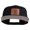 Black, variant on Old English H Faux Leather Patched Cotton Flat Bill Pro Cap - Red OSFM