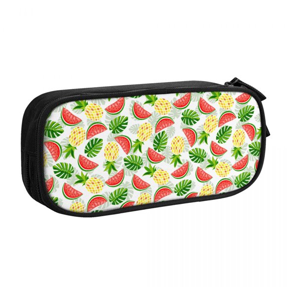Summer Fruit Pineapple Watermelon Pencil Cases Pencilcases Pen Box for Girls Boys Big Capacity Bags Office jiu307