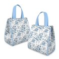 thumbnail image 2 of Pioneer Flower Floral Print Pattern Insulated Lunch Bag for Women & Adults,Large Portable Soft Cooler Lunch Bag,Thermal Food Storage Tote with Pearl Cotton,8.66L,8.75x5.75x9.5 Inch, 2 of 6