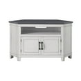 thumbnail image 2 of Benjara 50 Inch Wooden TV Stand with Open Shelve, Gray and Antique White, 2 of 5