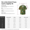 thumbnail image 5 of Pofeuu Parrots And Tropical Leaves Print Mens Casual Short Sleeve Shirts Beach Summer Spread Collar Pocket Tops Men's Casual Short-sleeved Shirt-Large, 5 of 5