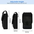 thumbnail image 3 of KENOBE Electrician's Belt Tool Pouch - Multitool Organizer, Nylon Tactical Holster, Utility Sheath for EDC Gear & Cellphone, Black, 3 of 8