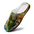 thumbnail image 3 of Scooby Doo Men's Fuzzy Slippers House Open Back Slippers Closed Toe Slippers Winter Cotton Lightweight Anti-slip Rubber Sole Slippers, 3 of 9