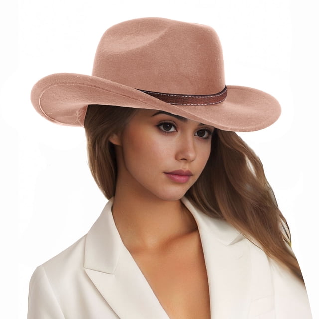 Catégorie de Produit Chapeaux de Soleil / Titre du Produit Chapeau Western de Cowboy pour Femmes Hommes Petit Court Grand Bord Plage Cattleman Cowboys Chapeaux