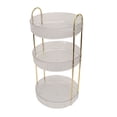 thumbnail image 4 of Rotating Makeup Organizer Tiered Stable Metal PET Space Saving Cosmetics Organizer for Bedroom Bathroom Kitchen Transparent(3 Tiers), 4 of 5