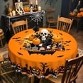 thumbnail image 1 of Round Tablecloth, 70In Round Table Cover, Halloween Terrifying Bat Table Cloth, 1 of 7