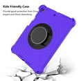 thumbnail image 6 of Silicone Case for Apple iPad 10.2" (9th/8th/7th Generation) & iPad Air 10.5-Inch (3rd Generation) & iPad Pro 10.5" Tablet - Shockproof Protective Stand Cover with Hand Holder /Shoulder Strap (Purple), 6 of 6