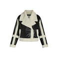 thumbnail image 4 of Madden NYC Women's and Women's Plus Faux Shearling Moto Jacket, 4 of 5