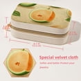 thumbnail image 5 of Melon Velvet Portable Travel Organizer Box with Removable Compartment - Display Case Included - Ideal Gift, 5 of 7